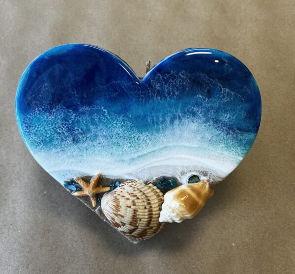 Class: Resin Beach Heart with Stacey