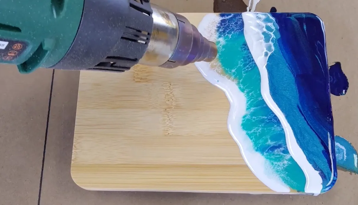 Resin Wave on Board Video Tutorial - Pineapple Picasso - Image 3