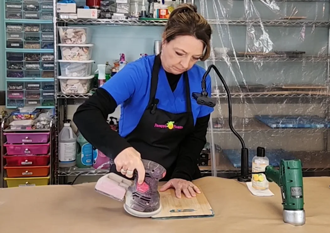 Resin Wave on Board Video Tutorial - Pineapple Picasso - Image 4