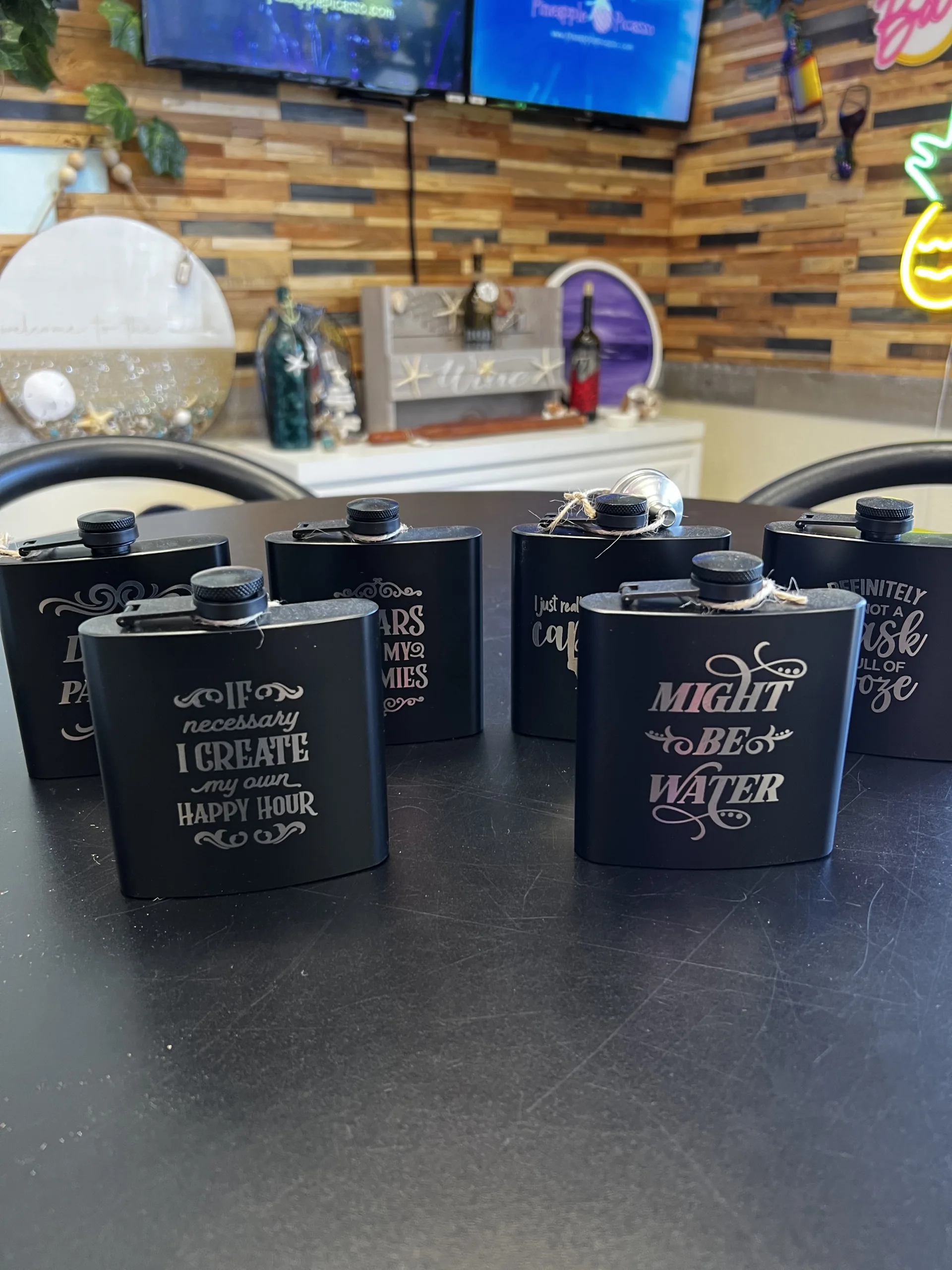 Engraved Flask