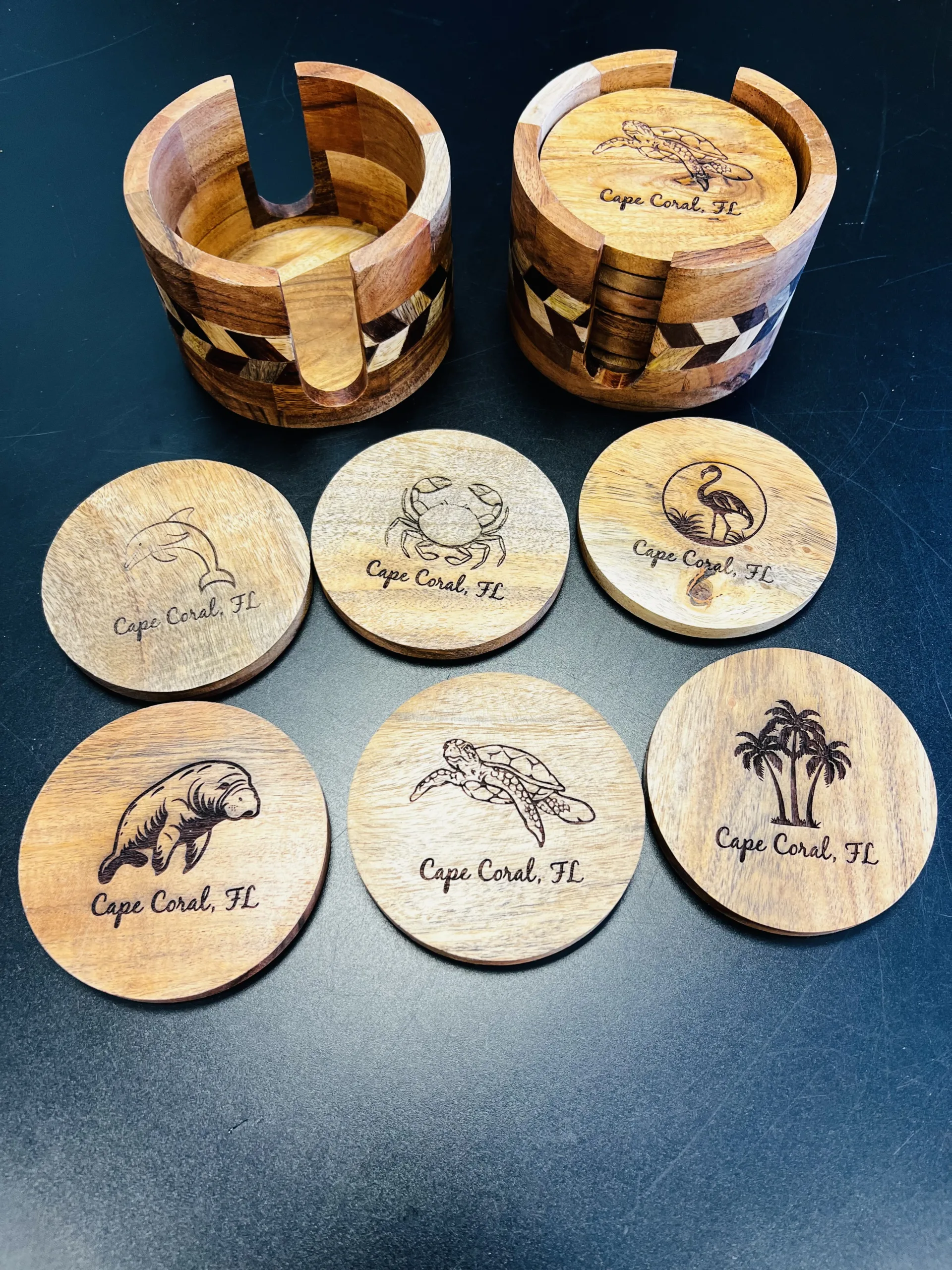 Cape Coral Coasters - Engraved Wood - Image 2