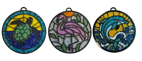 Crushed Glass Resin Sun Catcher Kit