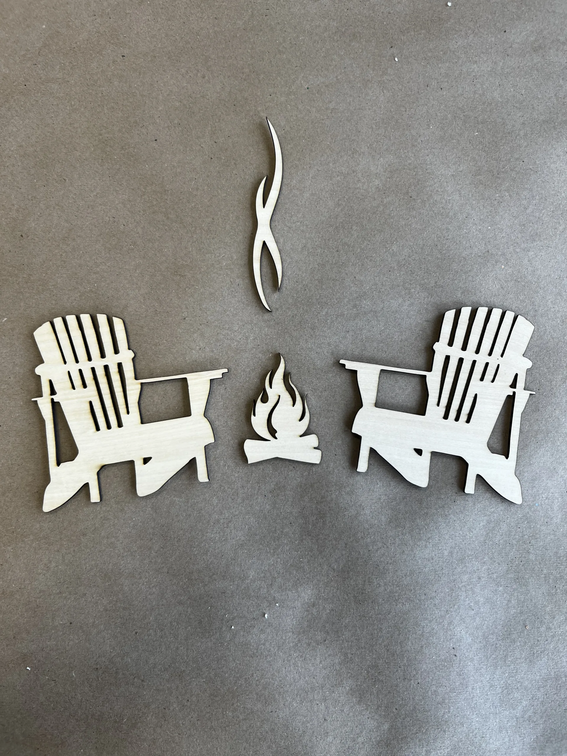 Cutouts – 2 Chairs, Fire, and Smoke