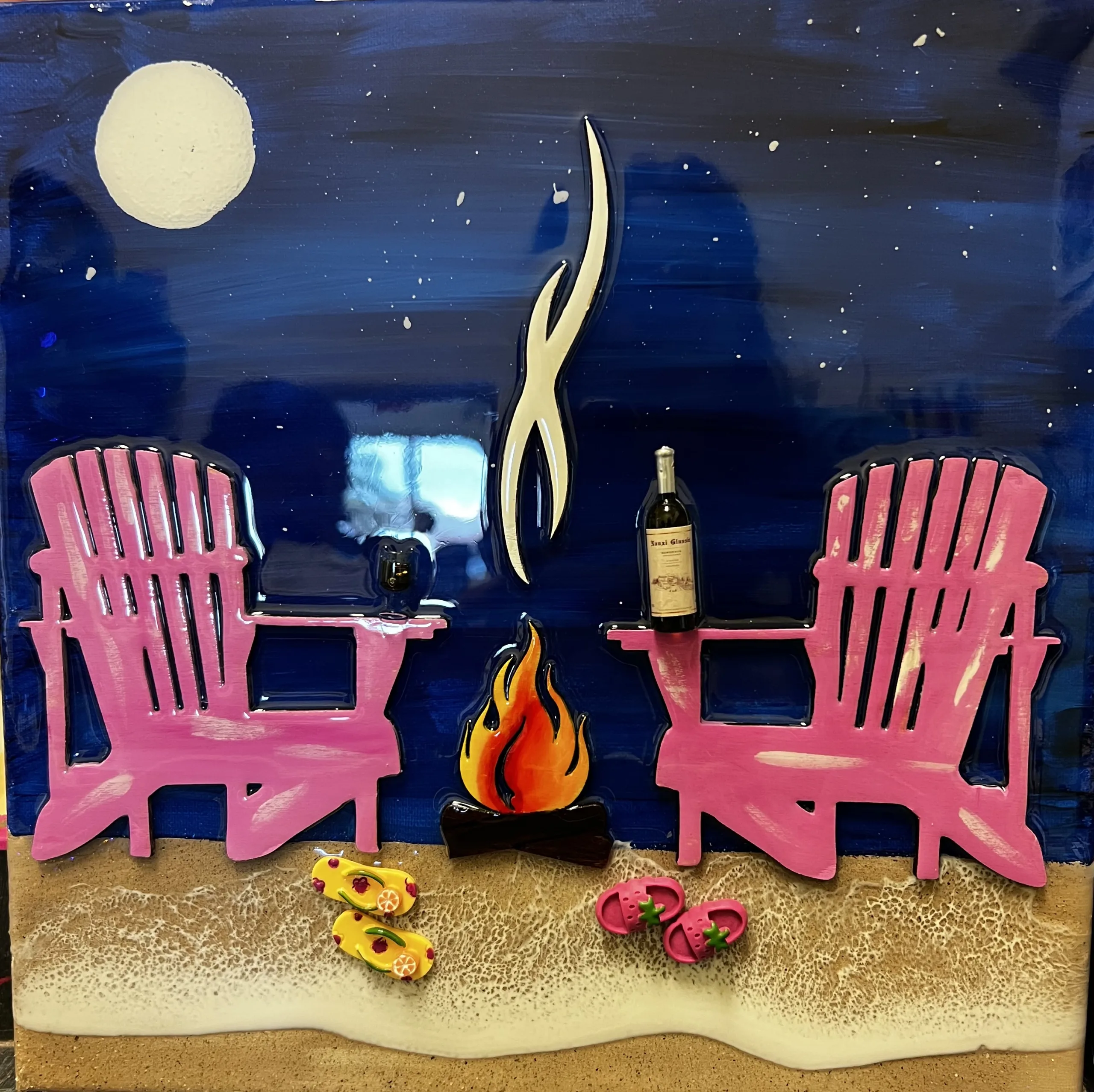 Cutouts - 2 Chairs, Fire, and Smoke - Image 2