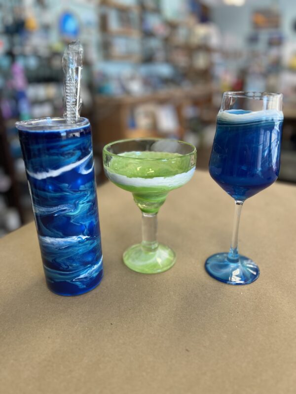 Class: Resin Wine Glass, Margarita Glass, or Tumbler with Stacey