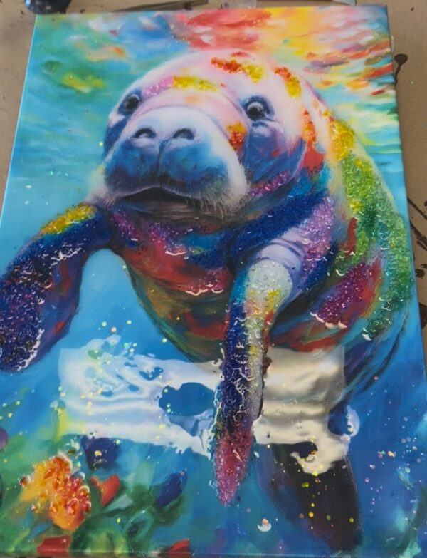 Class: Embellish Manatee 12×18 with Stacey